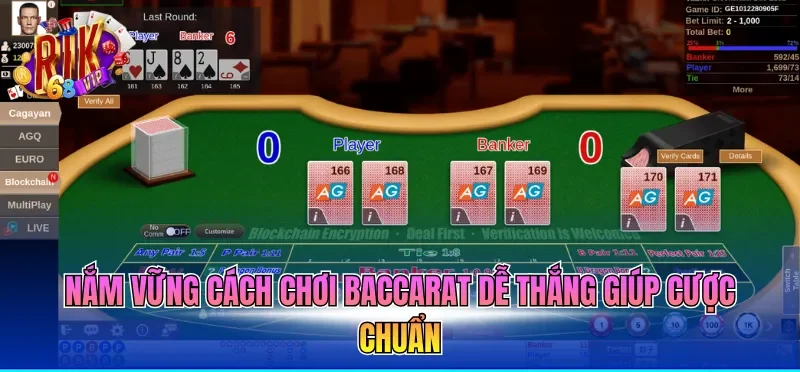 Cách Chơi Baccarat Dễ Thắng Dành Riêng Cho Hội Viên Mới 1 Nắm vững cách chơi baccarat dễ thắng giúp cược chuẩn
