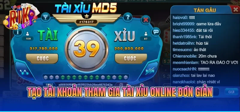 Tài Xỉu Online Đổi Thưởng Với Cách Tham Gia Đơn Giản 2 Tạo tài khoản tham gia tài xỉu online đơn giản